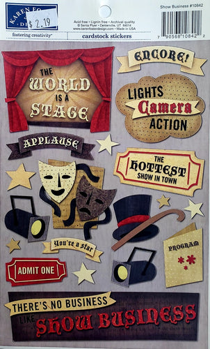 Karen Foster Cardstock Sticker - show business