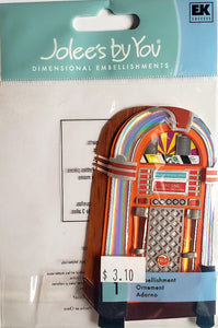 Jolee's by you Boutique Dimensional Sticker - juke box - medium pack