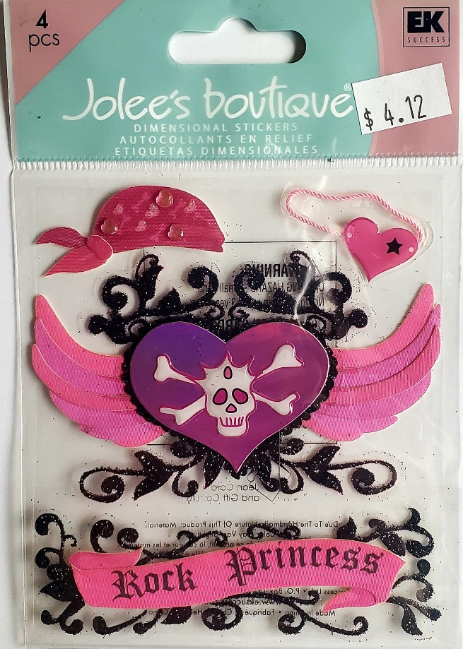 Jolee's by you Boutique Dimensional Sticker -  rock princess - medium pack