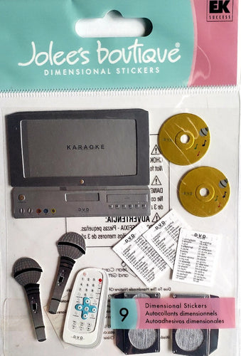 Jolee's by you Boutique Dimensional Sticker -  karaoke - medium pack