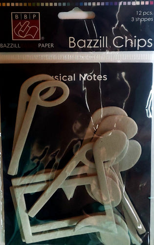 Bazzill chipboard shapes - music notes embellishments