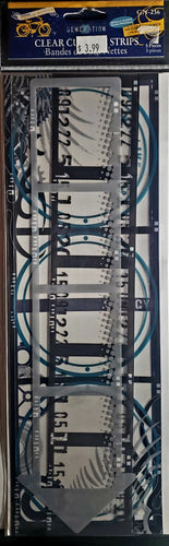 Little yellow bicycle - clear cuts - clear film strips overlays