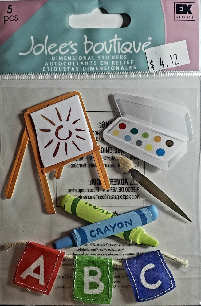 Jolee's by you Boutique Dimensional Sticker -  little artist - medium pack