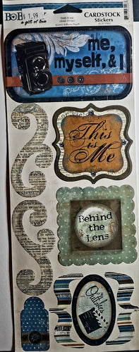 Bobunny press - cardstock sticker sheet - this is me Mama-razzi