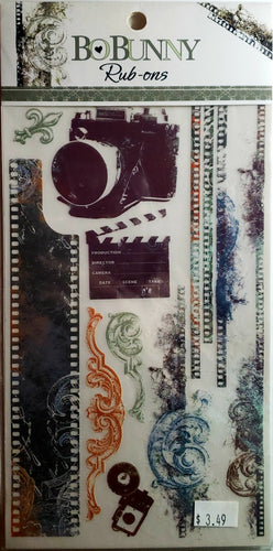 Bobunny press - rub on sheet - rub-ons negatives Mama-razzi