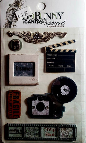 Bobunny press - dimensional sticker sheet - i candy chipboard Mama-razzi