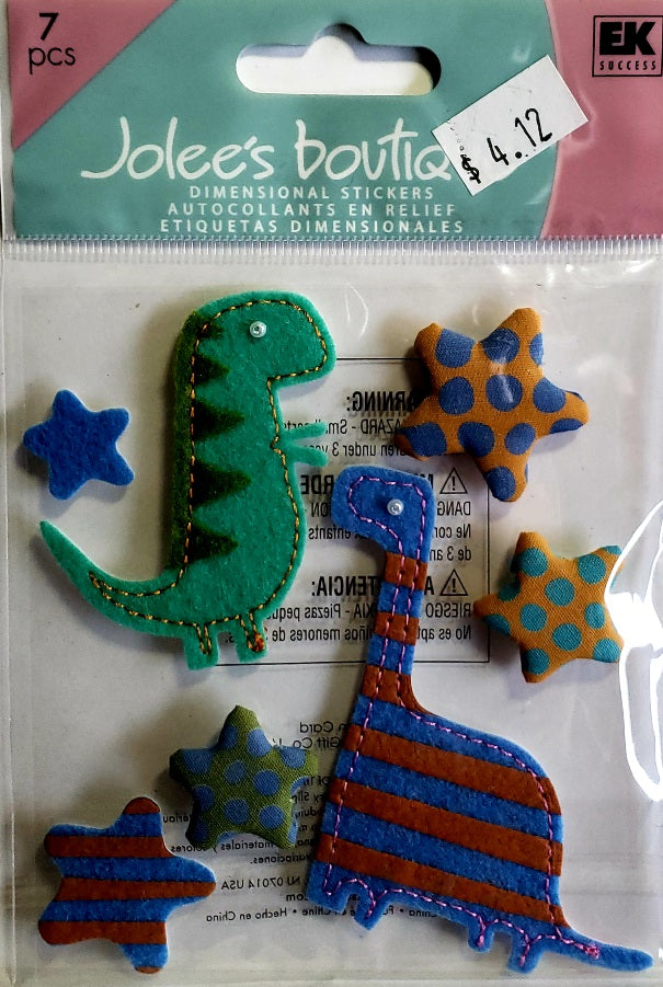 Jolee's Boutique Dimensional Sticker - dinos and stars - medium pack