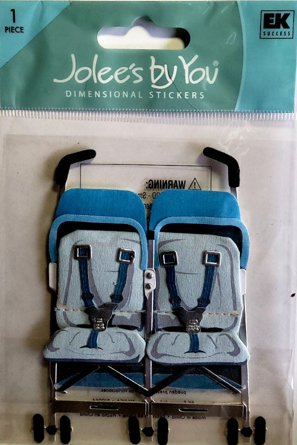 Jolee's Boutique Dimensional Sticker - double stroller - medium pack