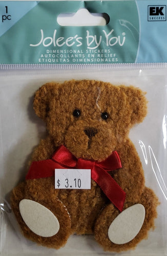 Jolee's Boutique Dimensional Sticker - teddy bear - medium pack