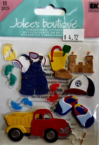 Jolee's Boutique Dimensional Sticker - toddler boy - medium pack