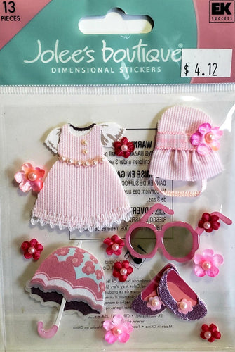 Jolee's Boutique Dimensional Sticker - toddler girl - medium pack