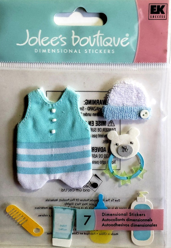 Jolee's Boutique Dimensional Sticker - baby boy - medium pack