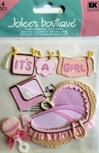 Jolee's Boutique Dimensional Sticker - girl clothes line - medium pack
