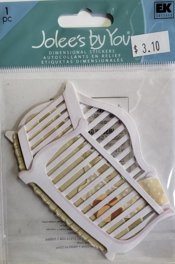 Jolee's Boutique Dimensional Sticker - crib - medium pack