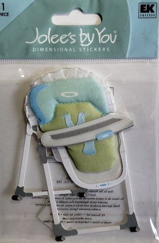 Jolee's Boutique Dimensional Sticker - high chair boy  - medium pack