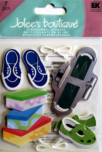 Jolee's Boutique Dimensional Sticker - shoe sizing - medium pack