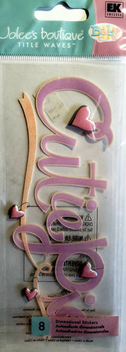 Jolee's Boutique Dimensional Sticker title  - cutie pie - medium tall a touch of pack