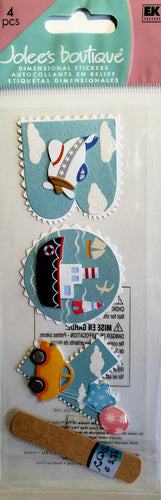 Jolee's Boutique Dimensional Sticker title  - boy - medium tall a touch of pack