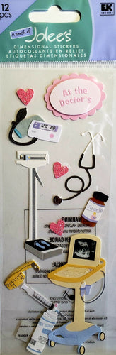 Jolee's Boutique Dimensional Sticker - at the doctor - medium tall a touch of pack