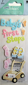 Jolee's Boutique Dimensional Sticker - babys first steps - medium tall a touch of pack