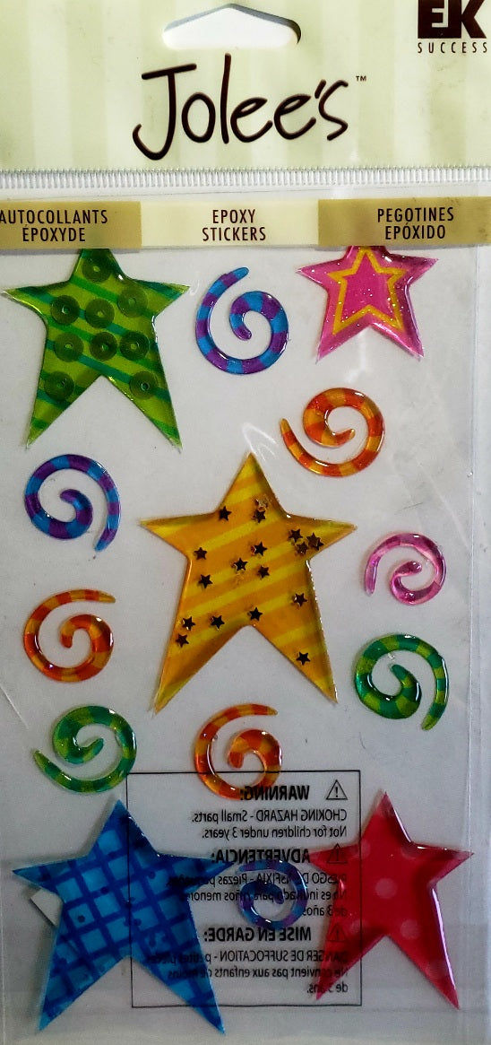 Jolee's Boutique Dimensional Sticker - epoxy stars- large pack