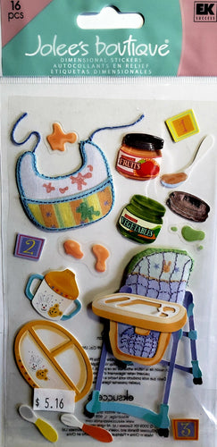 Jolee's Boutique Dimensional Sticker - baby feeding - large pack