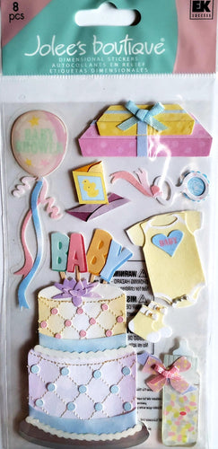 Jolee's Boutique Dimensional Sticker - baby shower 2 - large pack