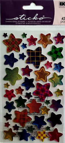 Sticko  - dimensional sticker sheets - phat epoxy star