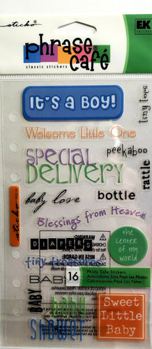 Sticko  - flat sticker sheets - Its a boy