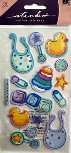 Sticko  - flat sticker sheets - baby boy accessories