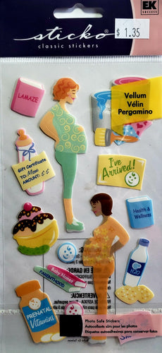 Sticko  - flat sticker sheets - pregnancy