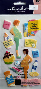Sticko  - flat sticker sheets - pregnancy