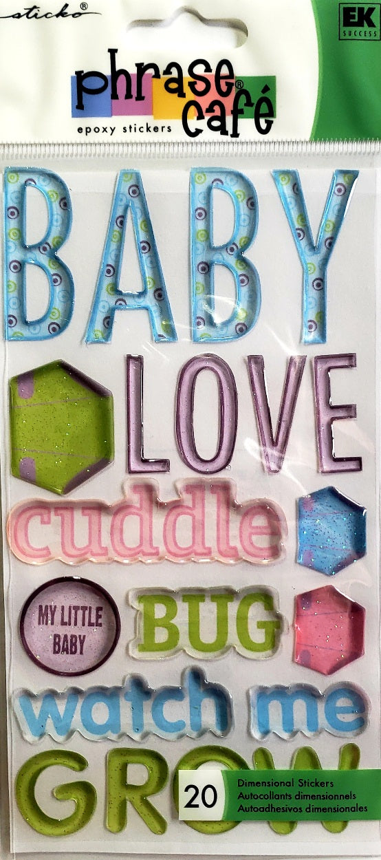 Sticko  - dimensional sticker sheets - epoxy baby