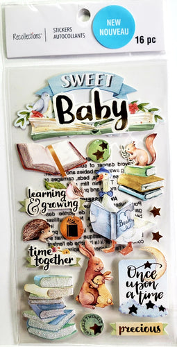 Recollections - dimensional stickers - sweet baby storybook