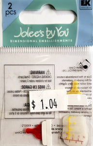 Jolee's Boutique Dimensional Sticker - pink yellow bottles extra small pack