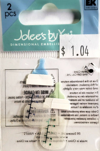 Jolee's Boutique Dimensional Sticker - blue green bottles extra small pack