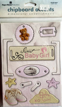 Load image into Gallery viewer, Paper house - chipboard sticker sheets - baby girl