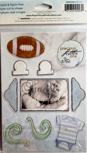Paper house - chipboard sticker sheets - baby boy