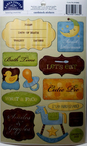Karen Foster - cardstock sticker sheet - cutie pie