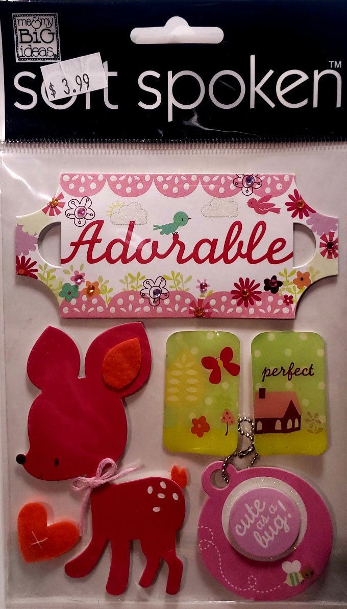Me and my big ideas MAMBI - dimensional sticker - soft spoken flower patch adorable