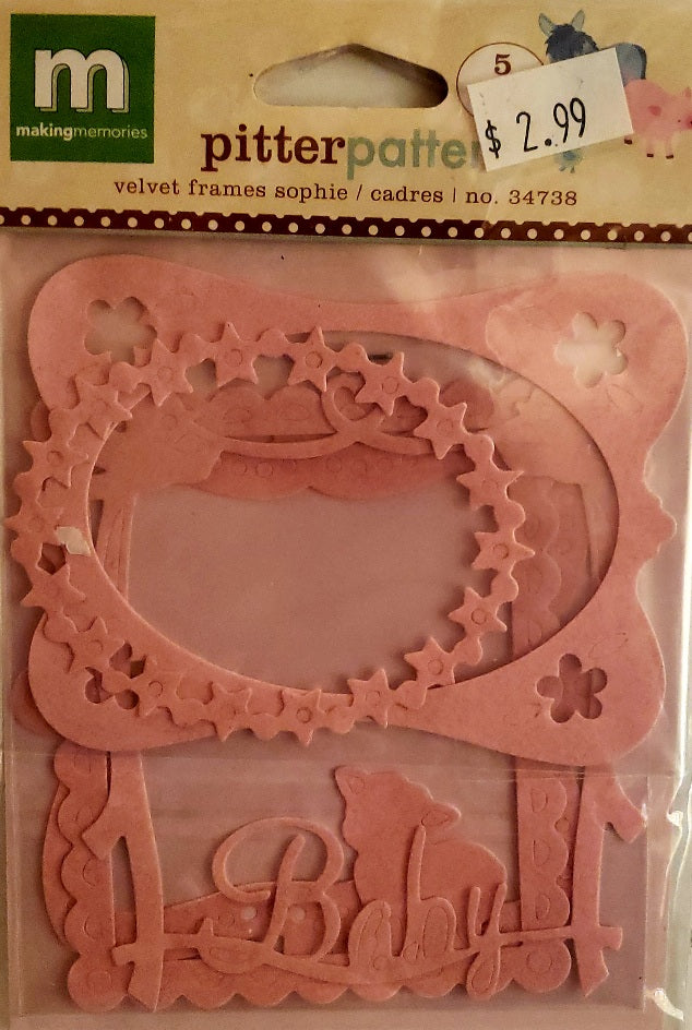 Making Memories -  dimensional sticker - sophie pitter patter velvet frames