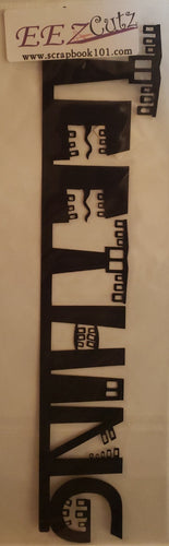 Eez cuts  - laser cut  title  - Teething black