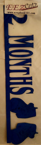 Eez cuts  - laser cut  title  - 2 months bright blue