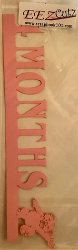 Eez cuts  - laser cut  title  - 4 months pink