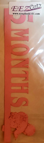 Eez cuts  - laser cut  title  - 5 months pink