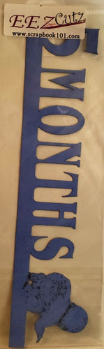 Eez cuts  - laser cut  title  - 5 months blue
