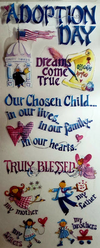Nrn designs  - stickers sheet - adoption day