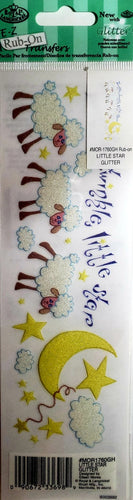 Royal Langnickel - rub on transfers - little star glitter