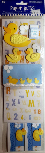 Paper bliss -  Dimensional Sticker - rubber duckies collection