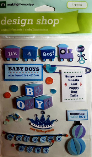 Making Memories -  dimensional sticker - people baby boy design shop